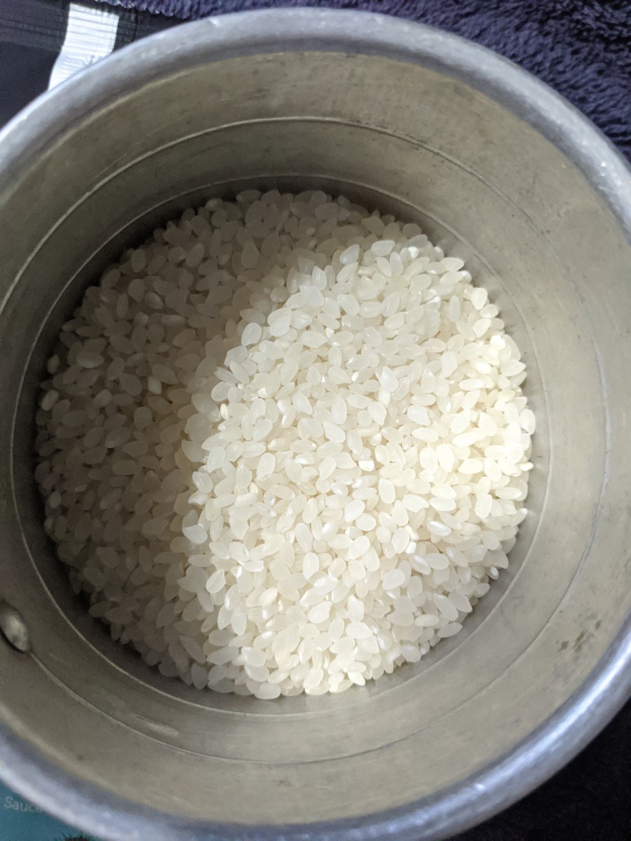 I have one cup of rice, uncooked