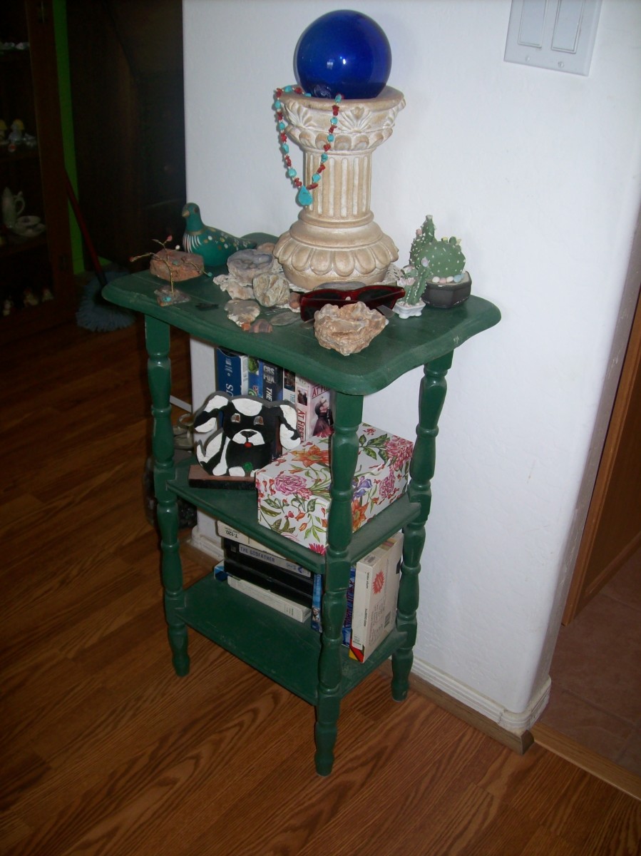 Grandpa's unfinished project under the trailer. Cost: $2.75 for spray paint and elbow grease, donated.