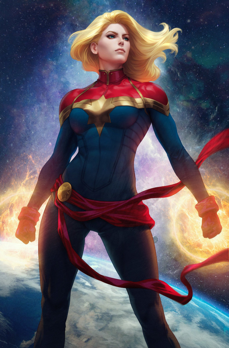 The beautiful Captain Marvel.