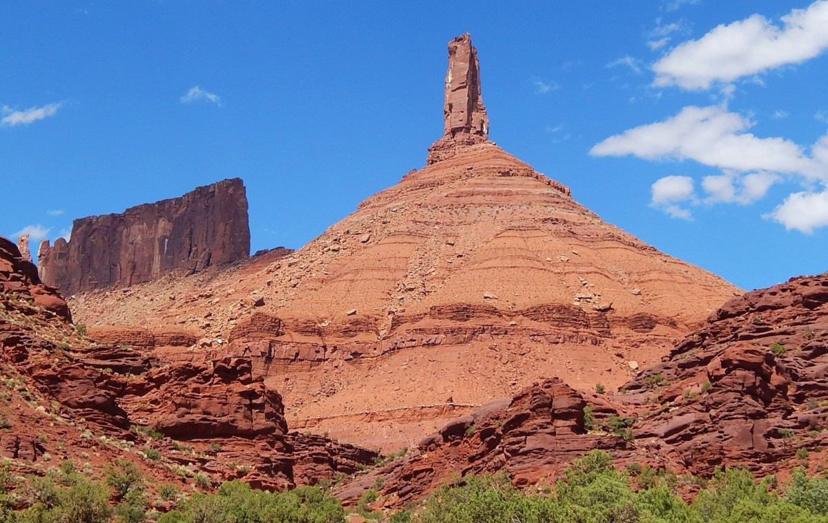 Castleton Tower, near Moab, pulsates at about the rate of a human heartbeat as it taps into the earth’s natural vibrations.