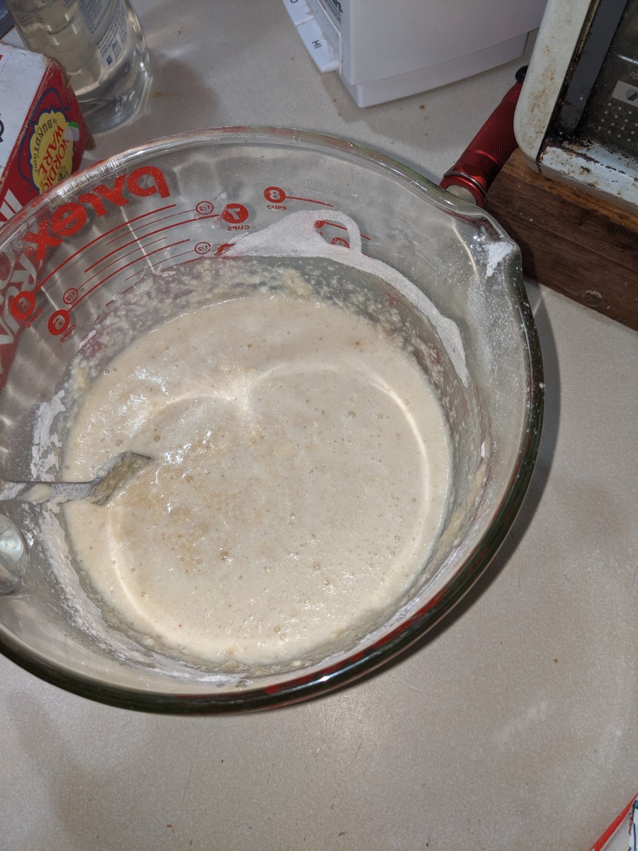 Stir in rest of milk mixture