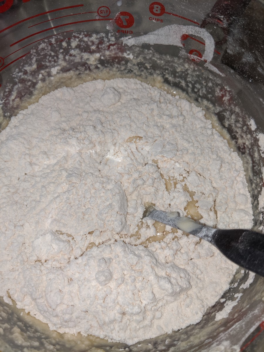 stir in rest of flour.