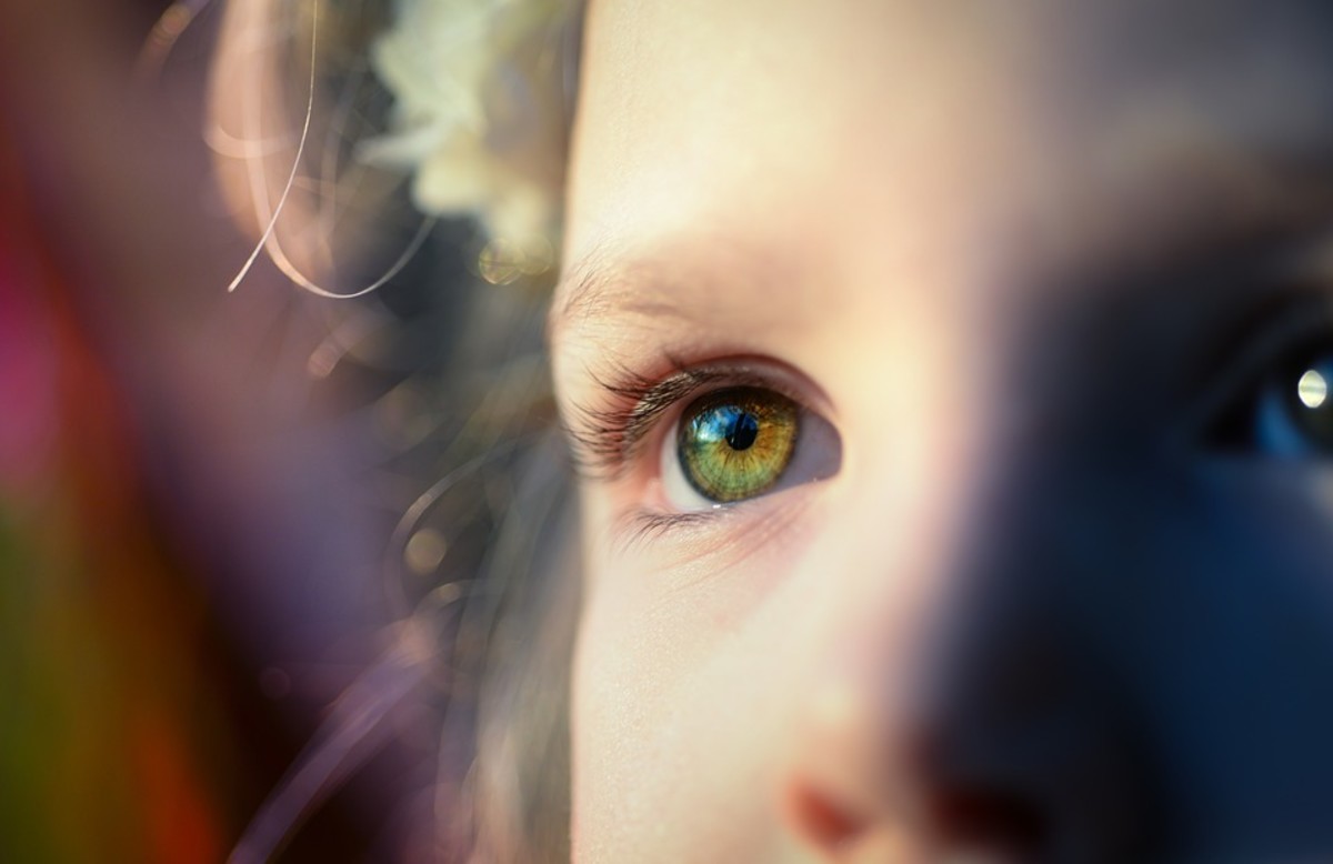 Hazel eyes result from denser deposits of melanin. 