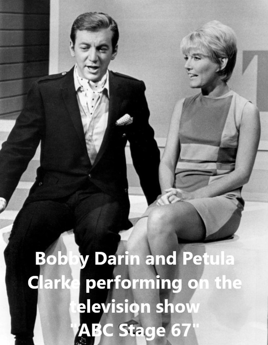 Bobby Darin and our next featured artist - Petula Clarke - performed their hit songs in the same musical era. On occasions starring alongside each other on popular television shows.