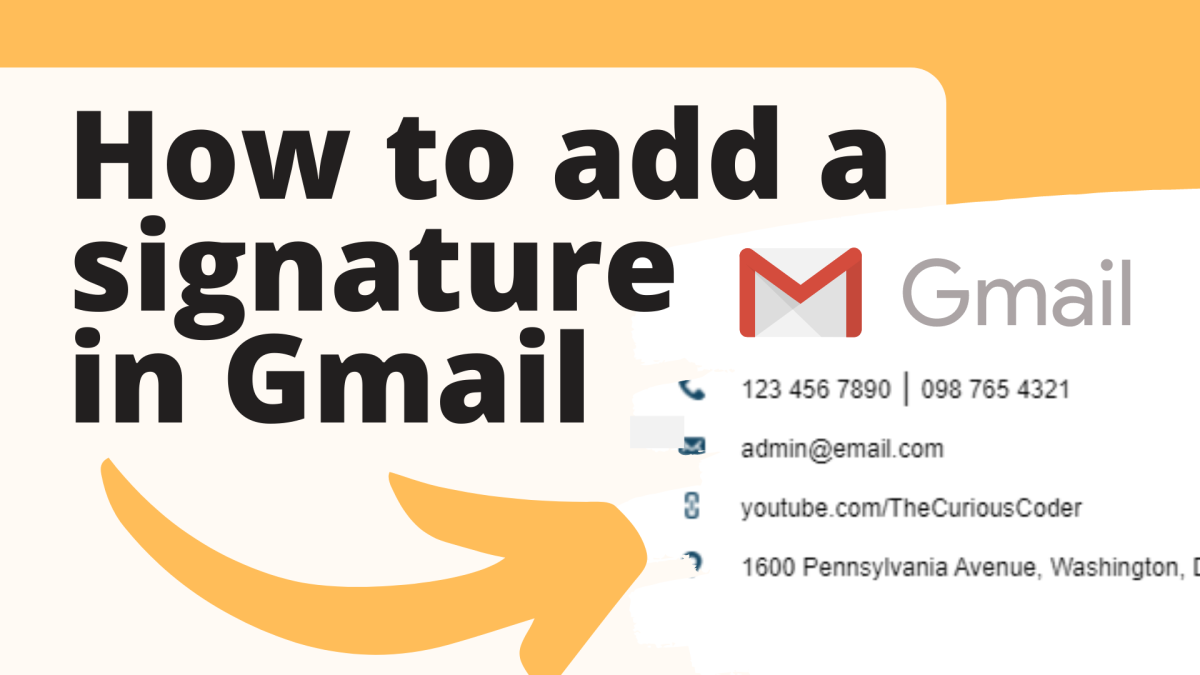 How to Add an Email Signature in Gmail