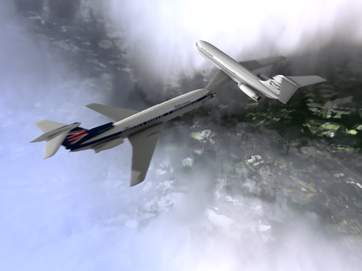 United Airlines Flight 826 / TWA Flight 266 - Crash Animation