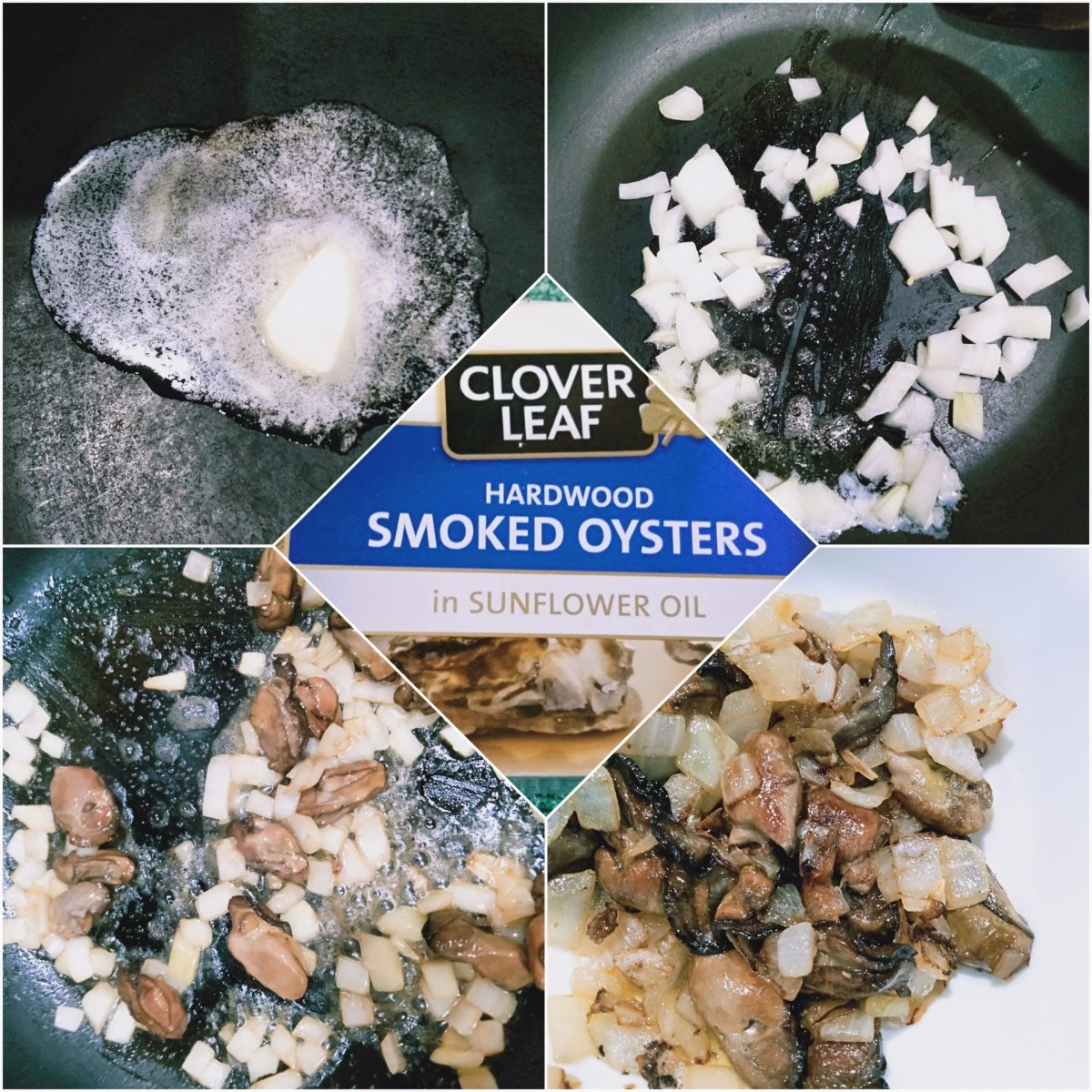 Stir-fried smoked oysters