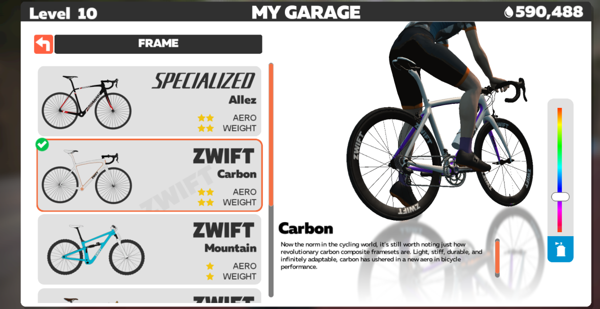 I'm nowhere near to obtaining the Tron bike on Zwift just yet. 