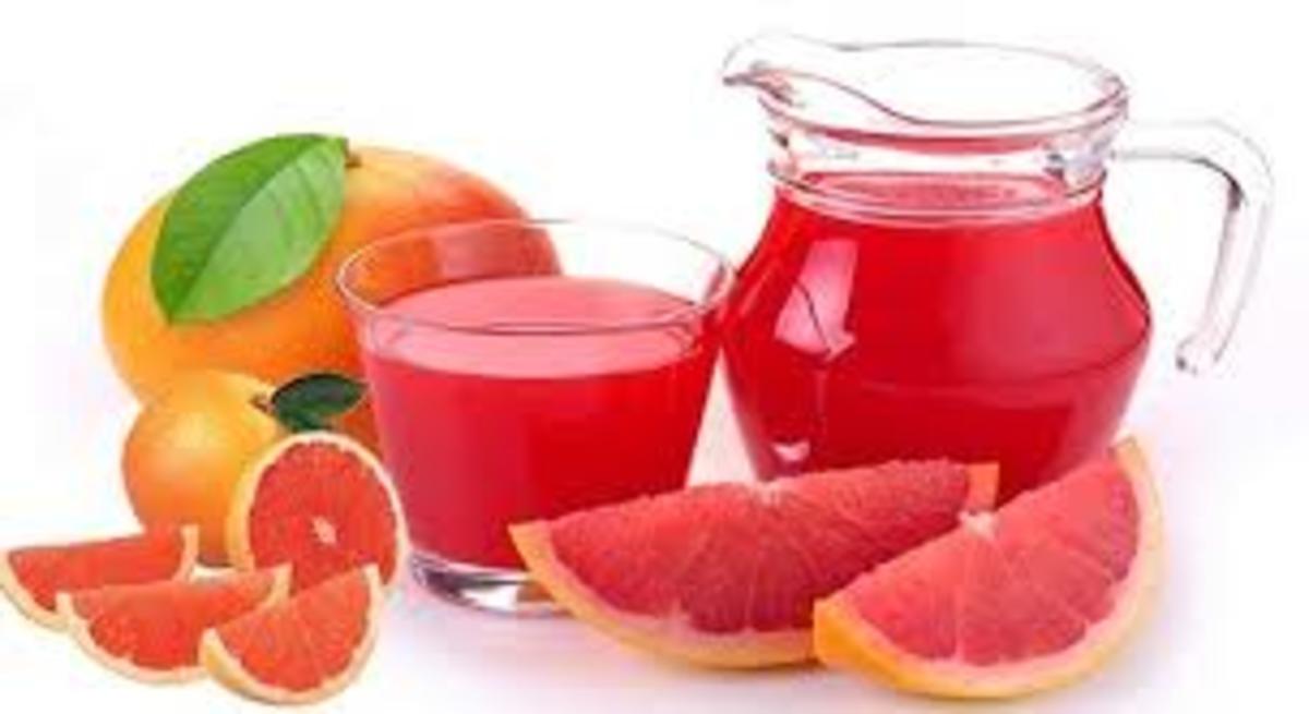Orange and grapefruit juice