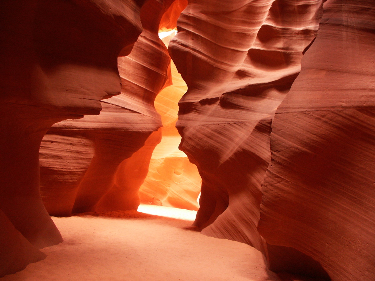 The famous antelope slot canyon.