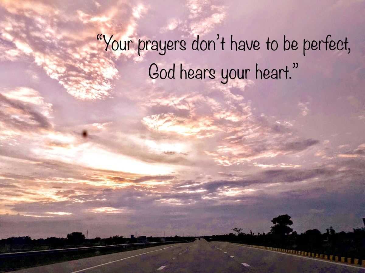 Pray with your heart. 