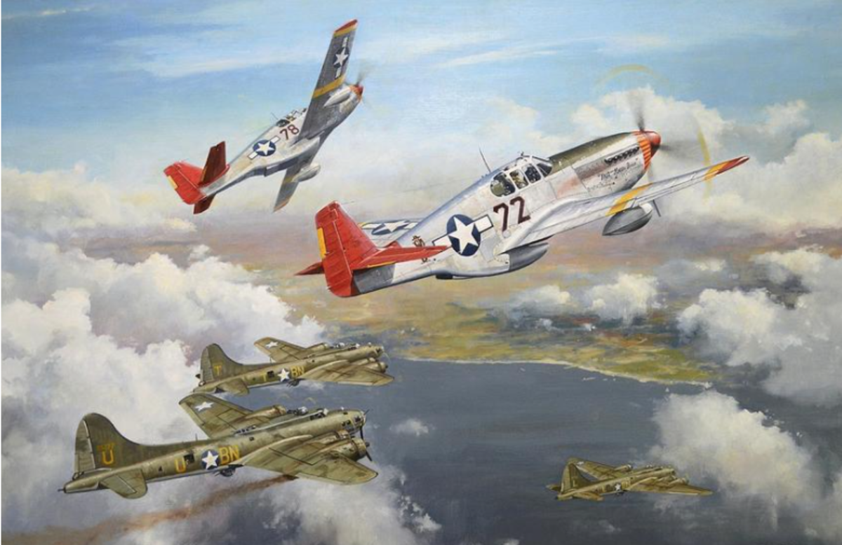 The Tuskegee Airmen safely escorted countless bombers to their assigned missions.
