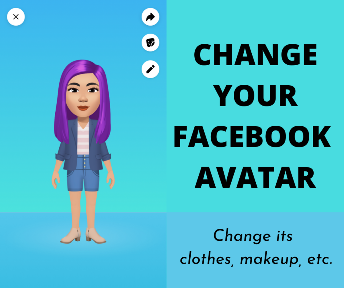 改变你的Facebook头像的服装、性别等。
