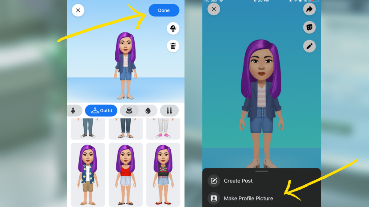 How to use Facebook Avatar on desktop computers or iPads