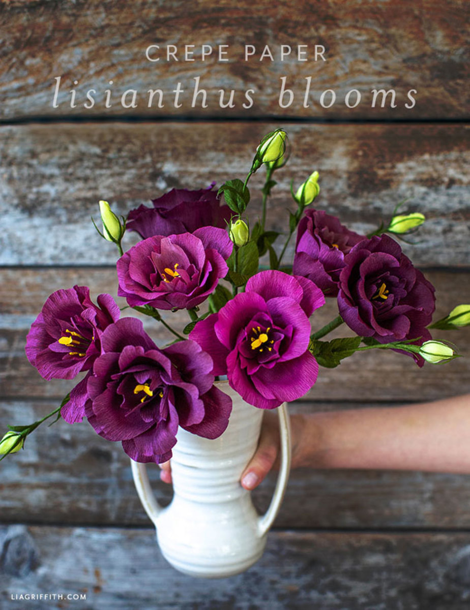 Create a lisianthus bouquet. These blooms are perfect for spring.