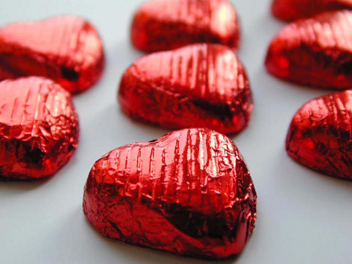 Heart Shaped Chocolates, a plain, but sure to please gift.