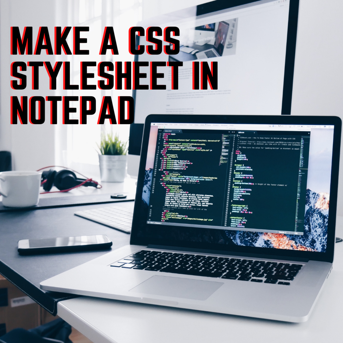 web developer notepad