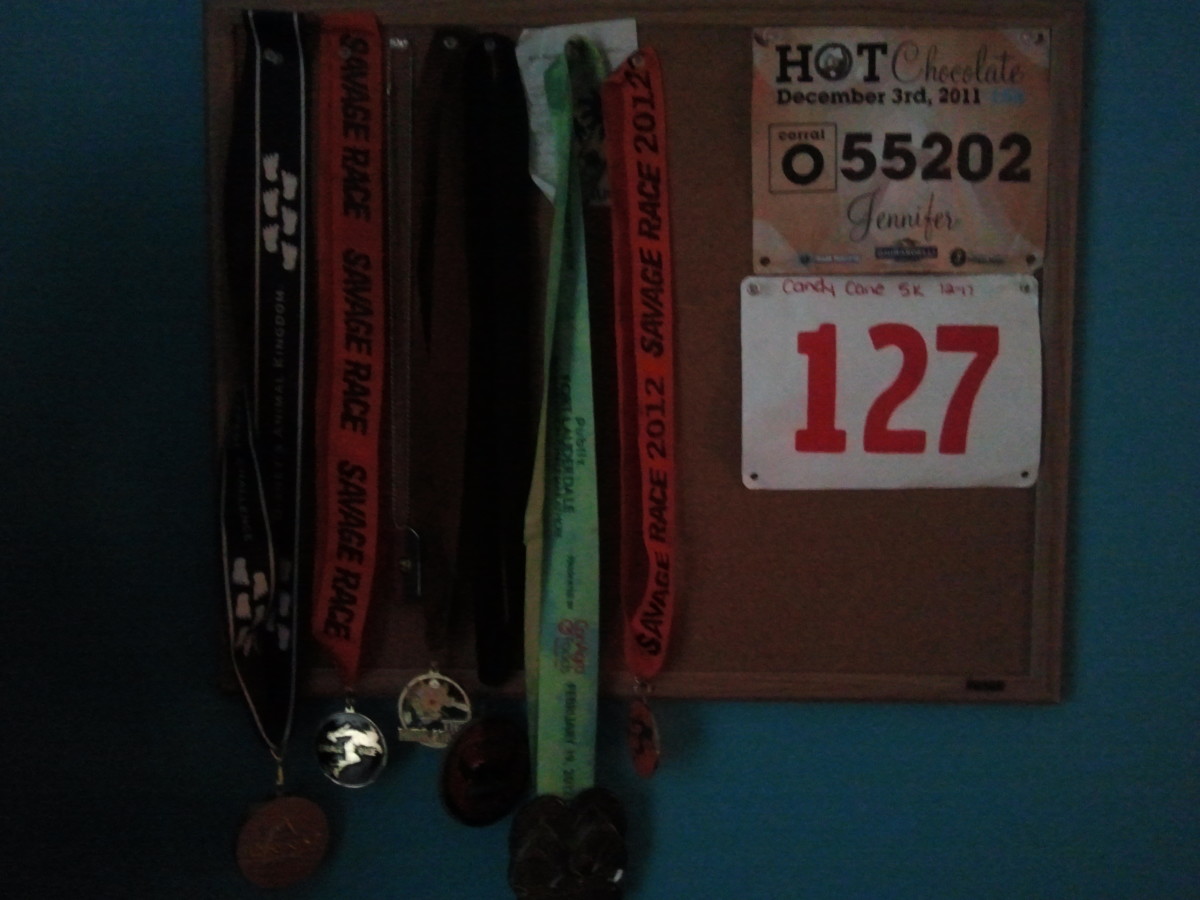 Post medals to remind yourself how much you have accomplished