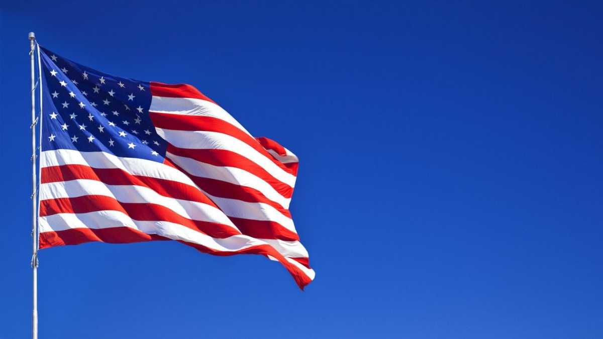US Flag Flying