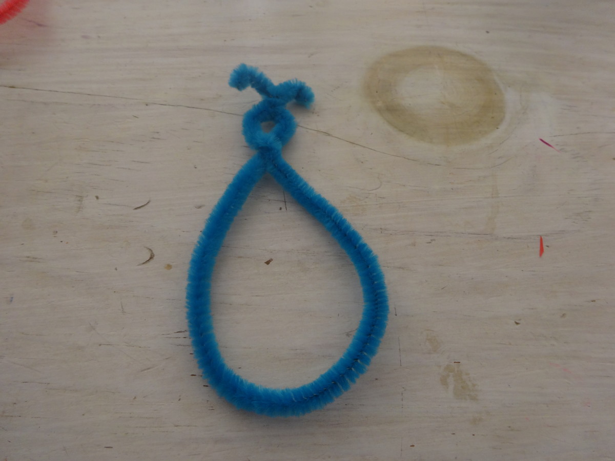 Twist the pipe cleaner to form two antennae and a head
