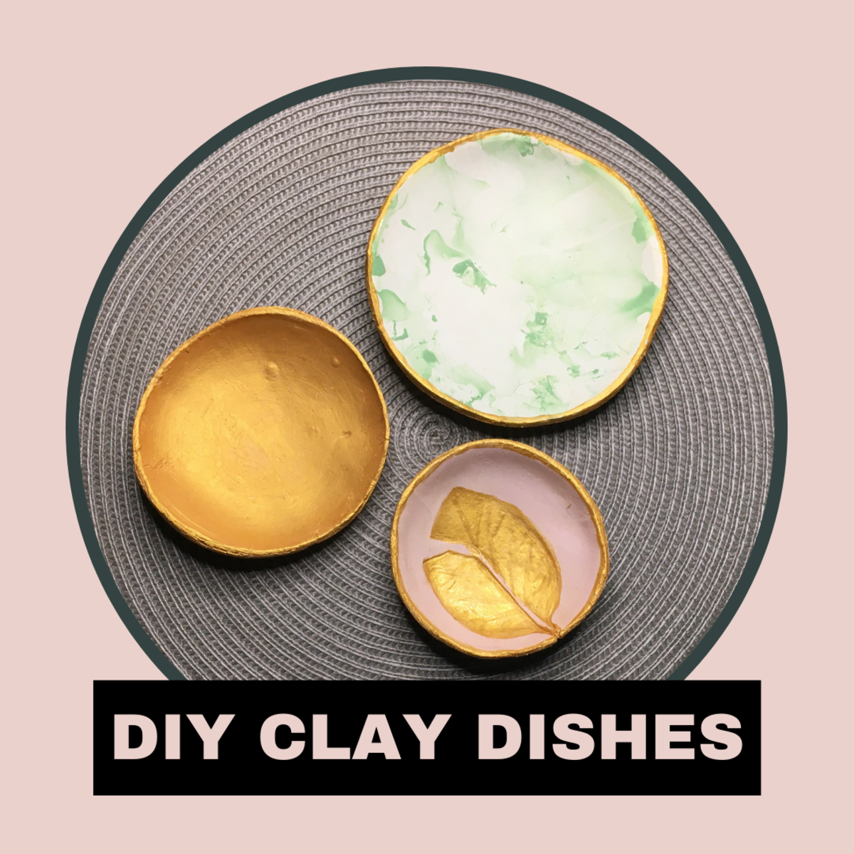 How To Make Airdry Clay Trinket Dishes: DIY Project