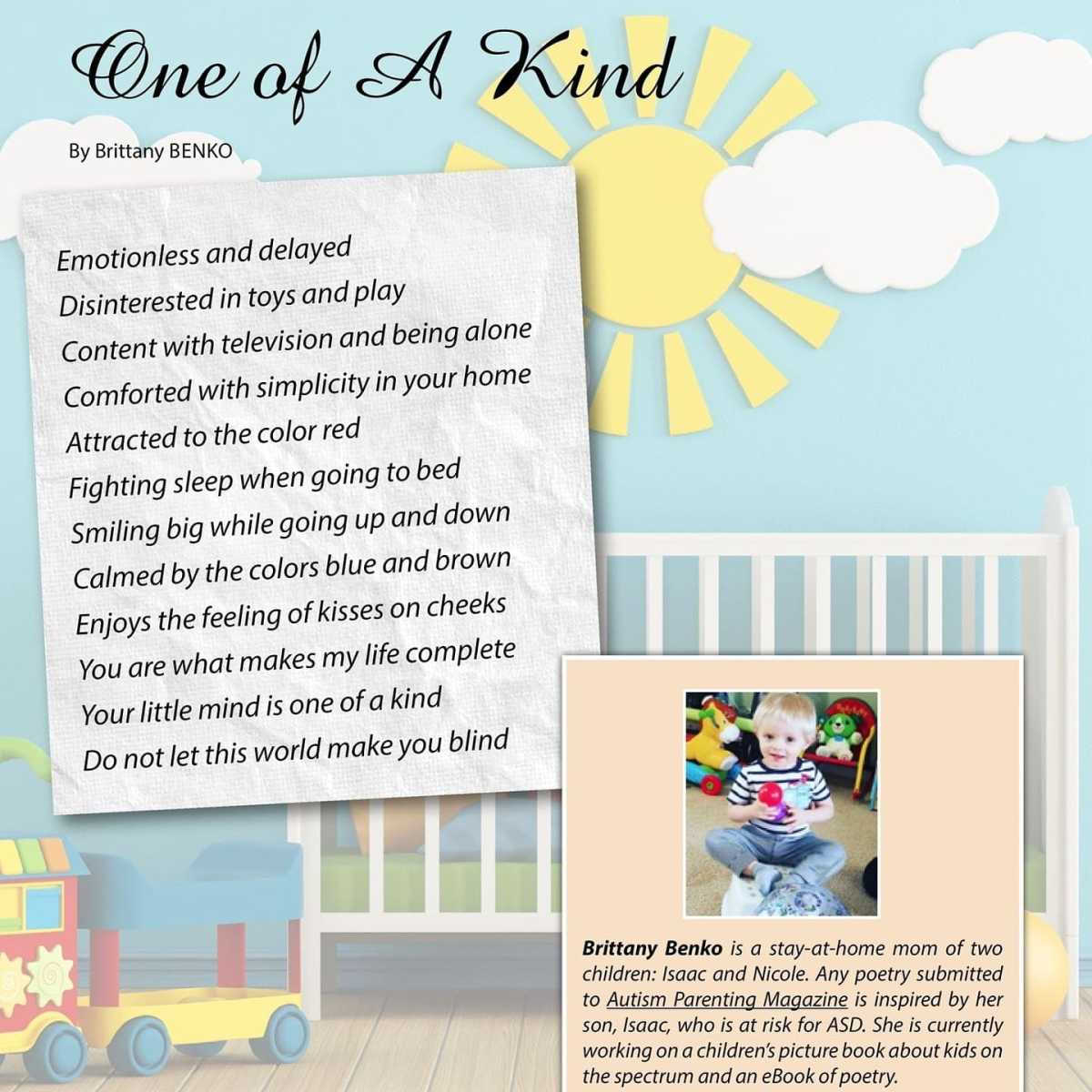 Featured in the Autism Parenting Magazine in the month of January of 2021