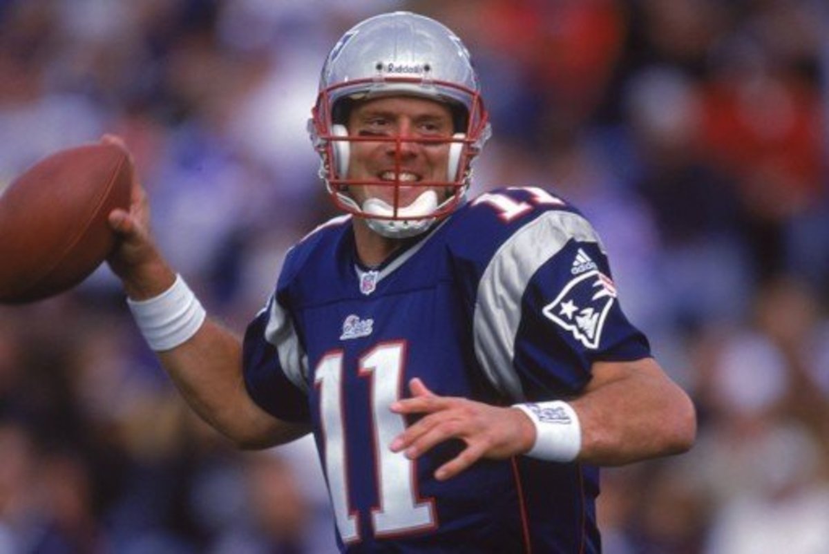 Drew Bledsoe was the QB for the Patriots until Lb Mo Lewis of the Jets took him out of a game and got replaced by Tom Brady and the rest is history. 