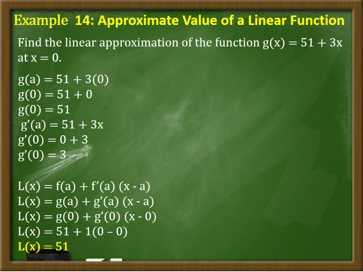 Linear Approximation And Differentials In Calculus Owlcation