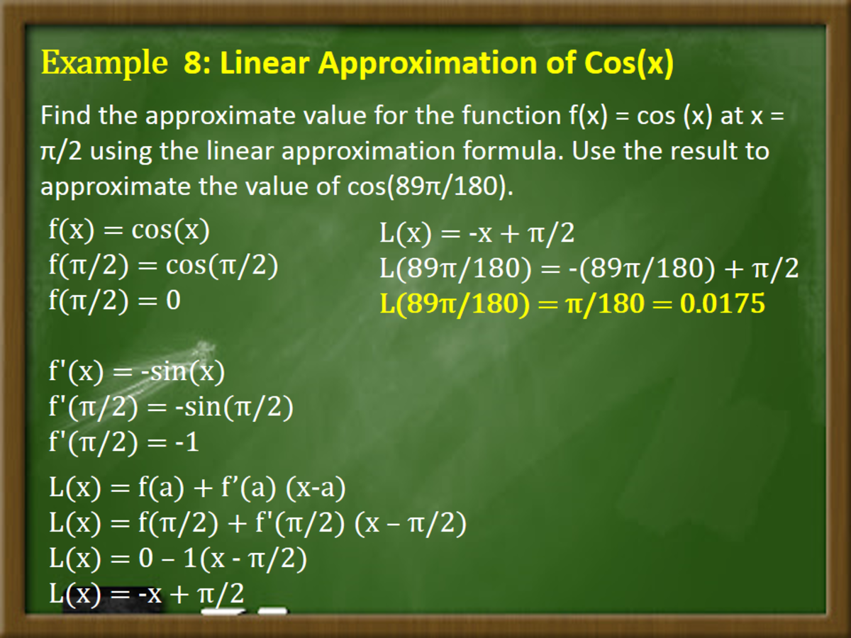 Linear Approximation And Differentials In Calculus Owlcation