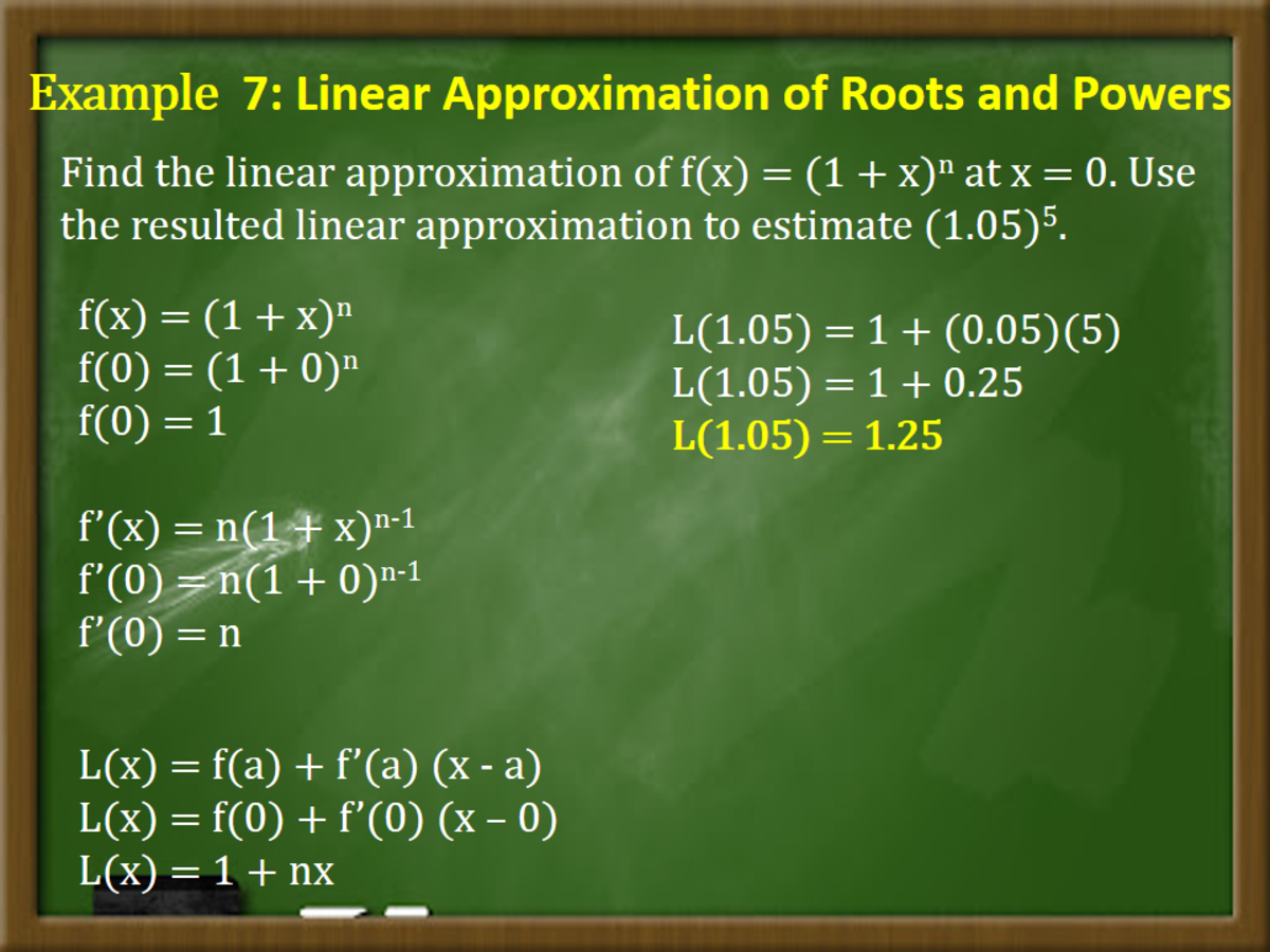 Linear Approximation and Differentials in Calculus - Owlcation