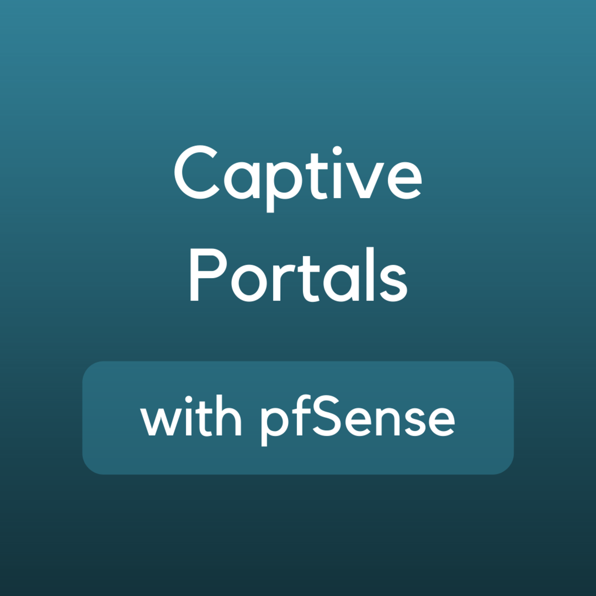 Learn how to use pfSense to set up captive portals.