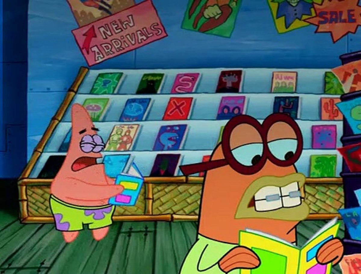 Patrick takes SpongeBob's comic book money