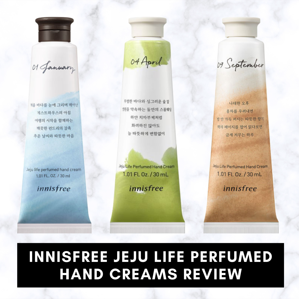 Innisfree Jeju Life Perfumed Hand Creams Review