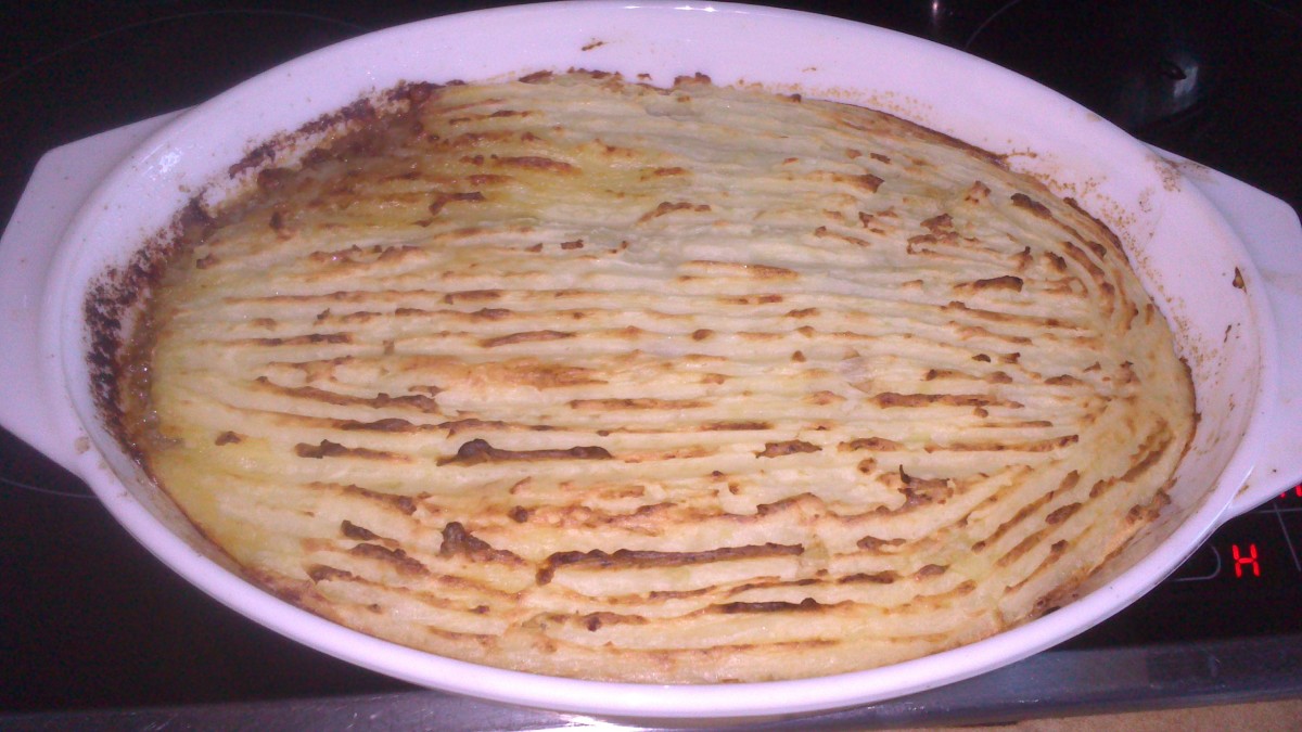 home made cottage pie