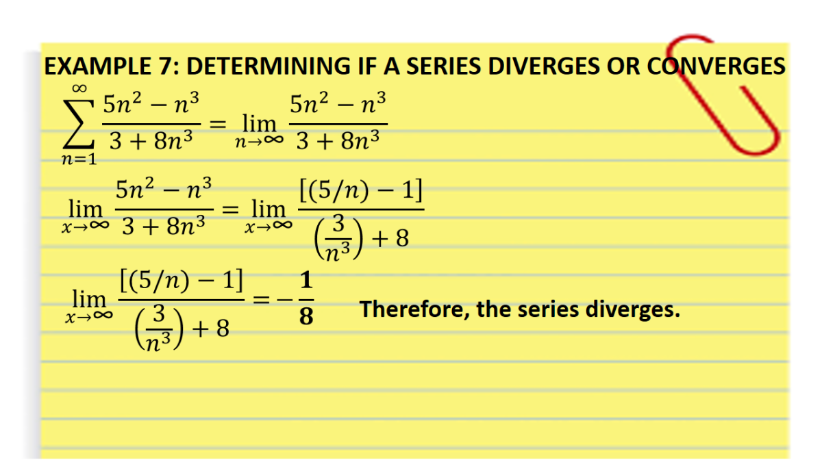 Divergence Test: Determining If a Series Converges or Diverges - Owlcation