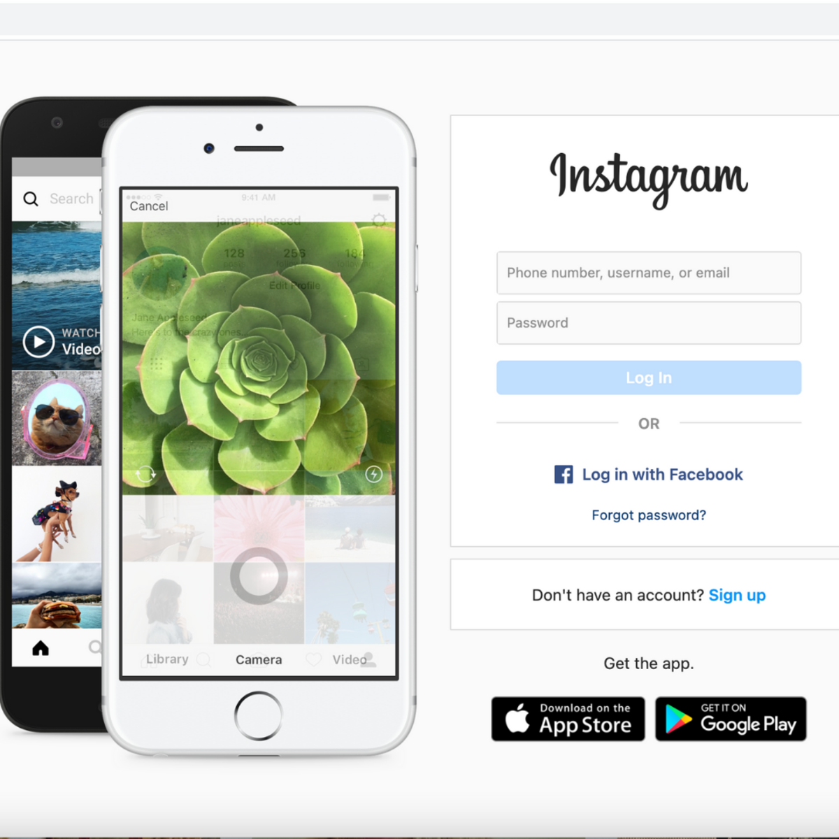 Log in to your Instagram account 