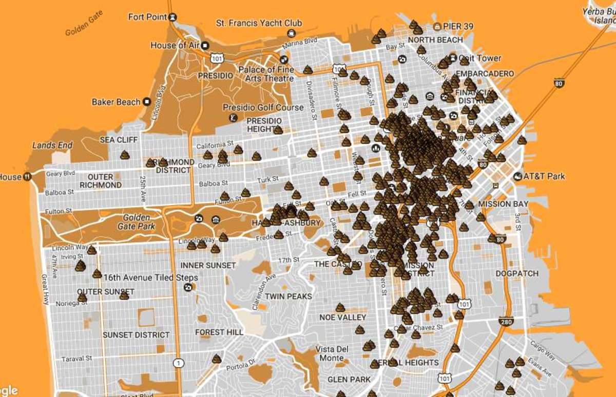 San Francisco Poop Map