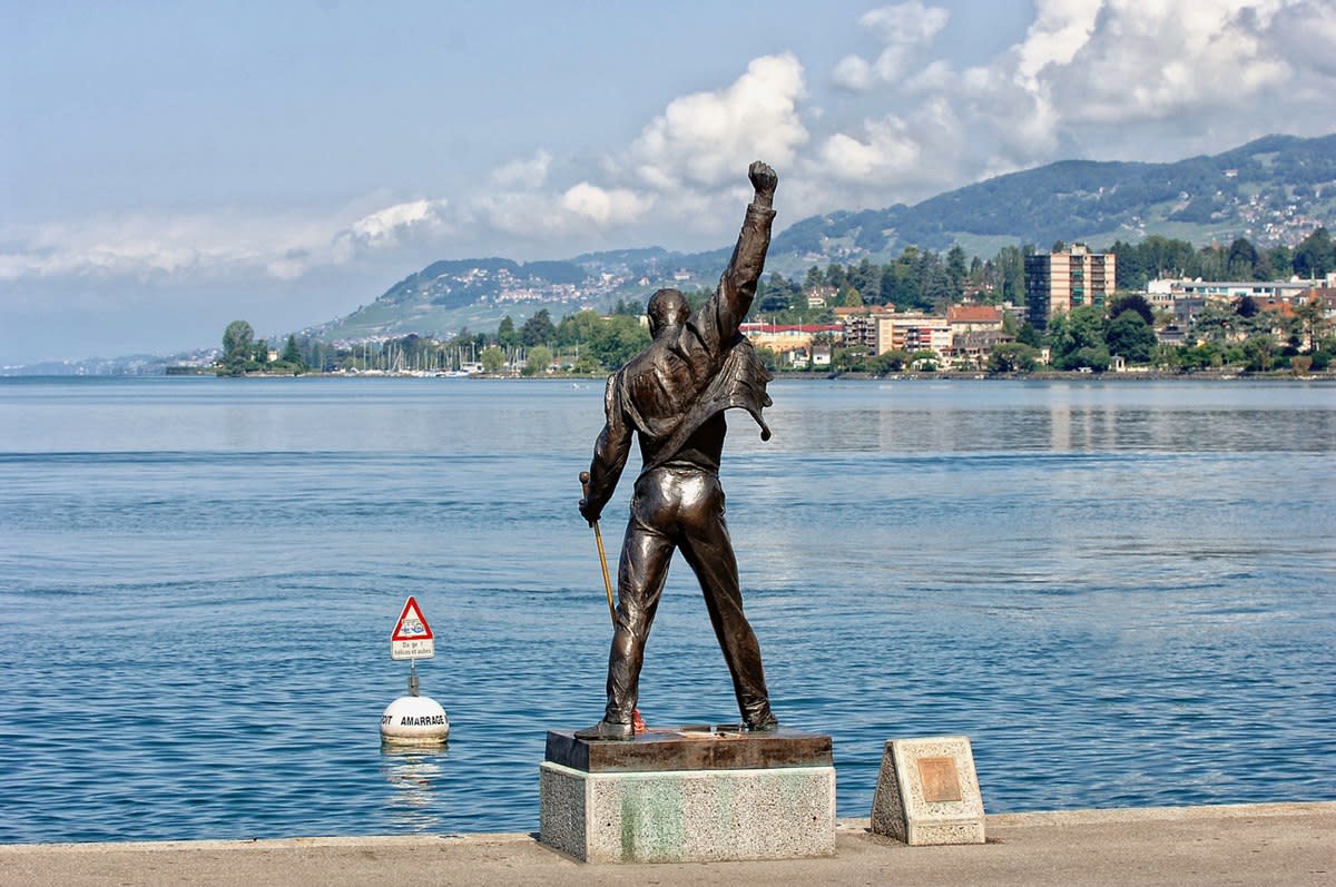 Freddie Mercury statue in Montreux