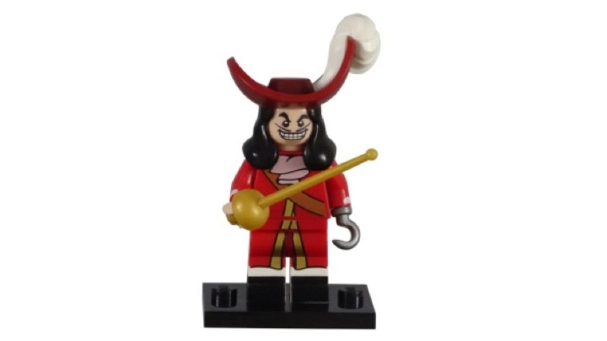 LEGO Disney Captain Hook Minifigure 71012-16 Complete