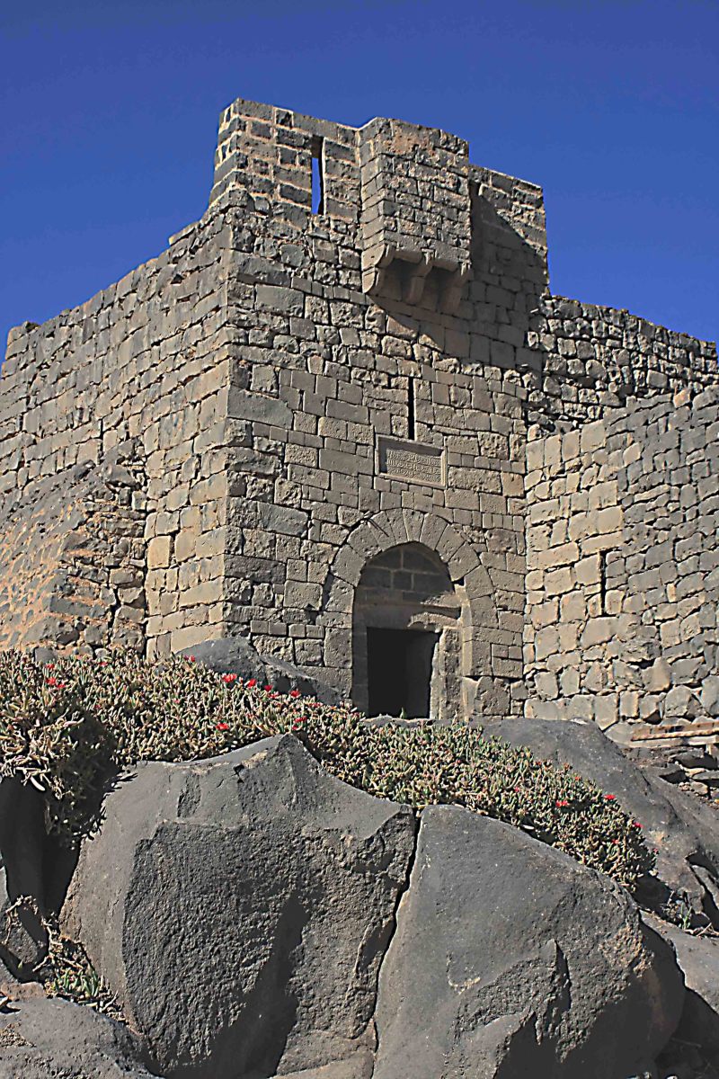 The Blue Fort - once a Roman fort, then reconstructed as a Mameluke Fort in the 13th century, and still in service as Lawrence of Arabia's base during the First World War