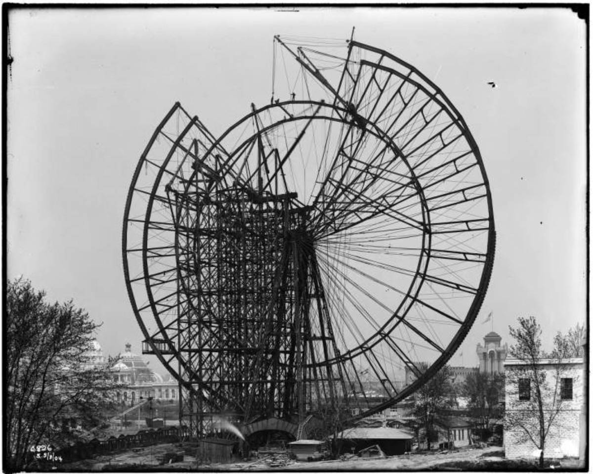 Original Ferris Wheel being built