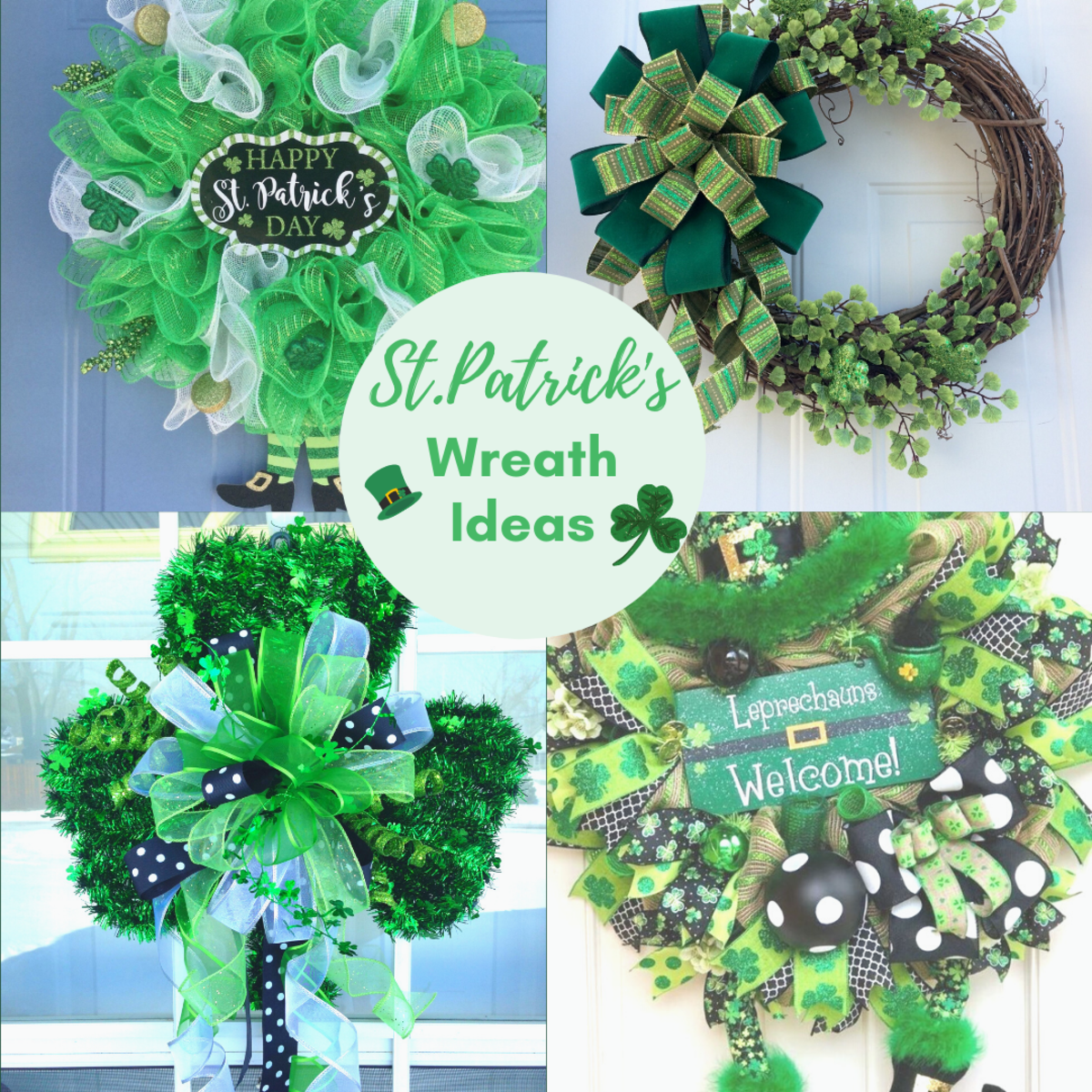 50+ Stunning St Patricks Day Wreath Ideas to Bring the Charm to your Front Door
