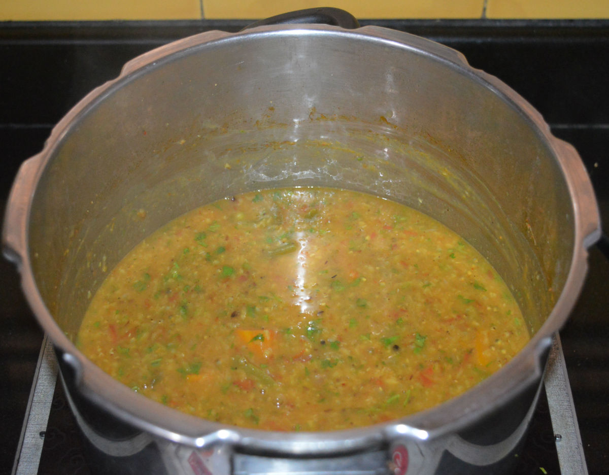 Your favorite bajra khichdi (pearl millet porridge) is ready to serve!