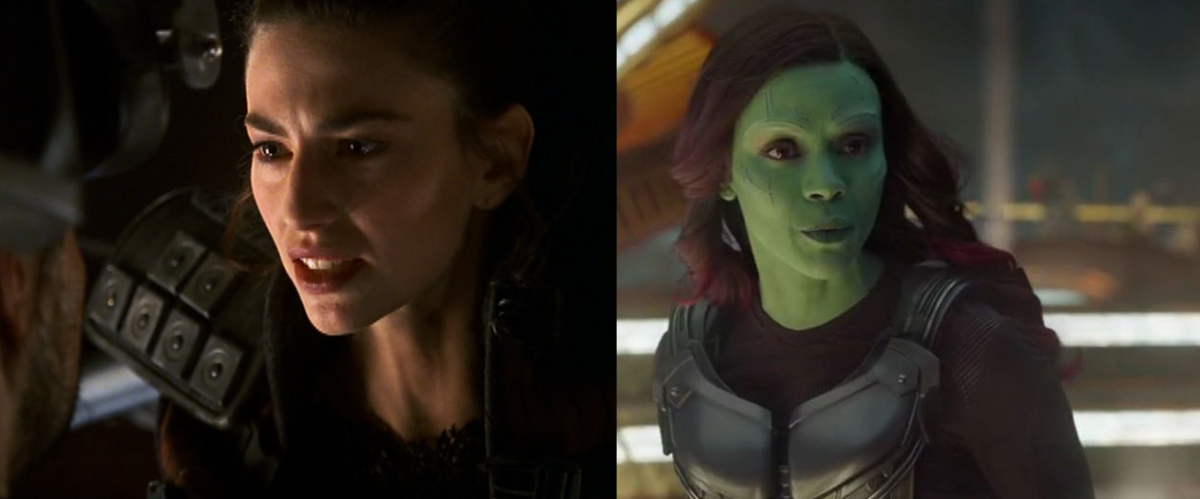 Aeryn Sun in Farscape and Gamora in Guardians of the Galaxy resemble each other in many ways