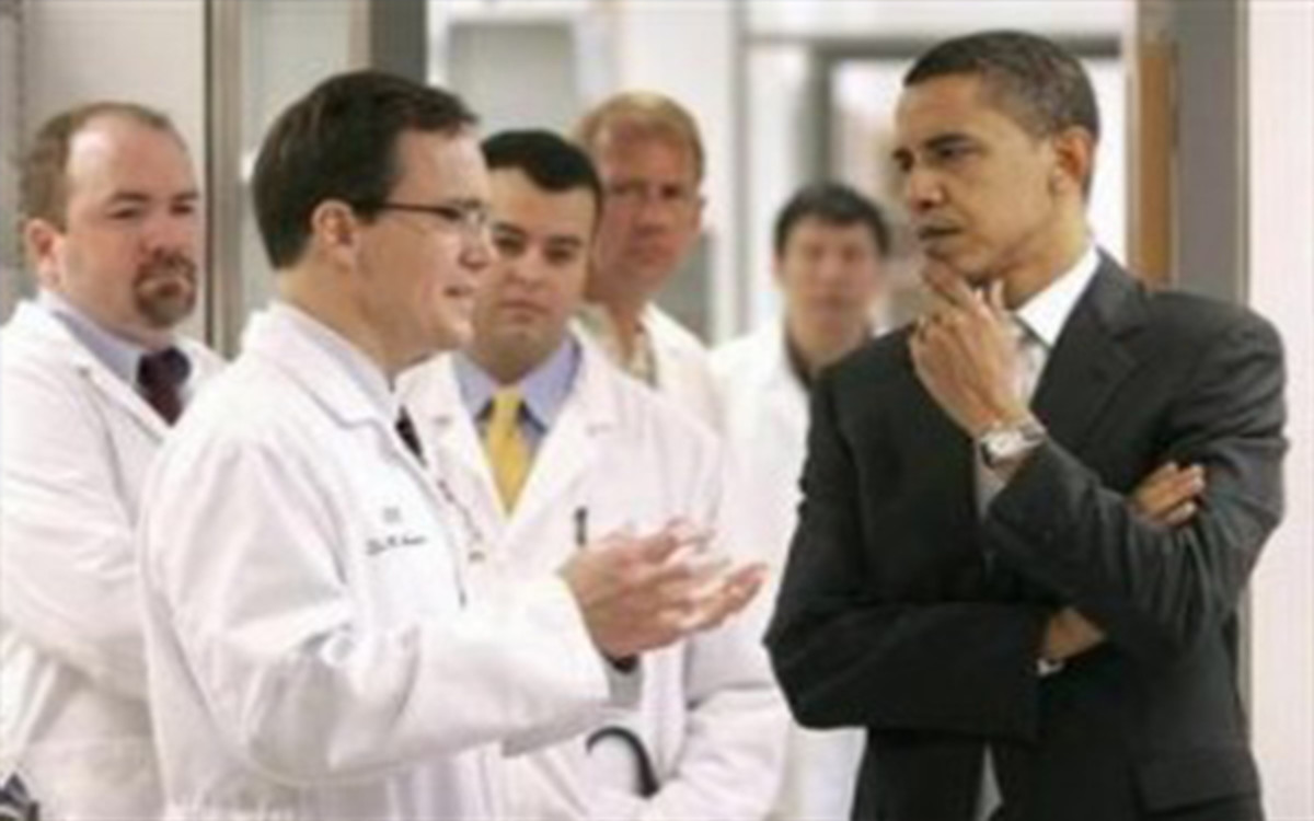 Obama talking with Doctors regarding Hospitals, Doctors and the pending Health-Care Bill