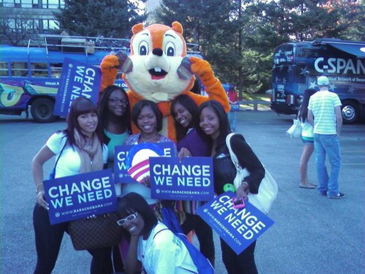 Obama's Supporters during the 2008 Presidential elections in America