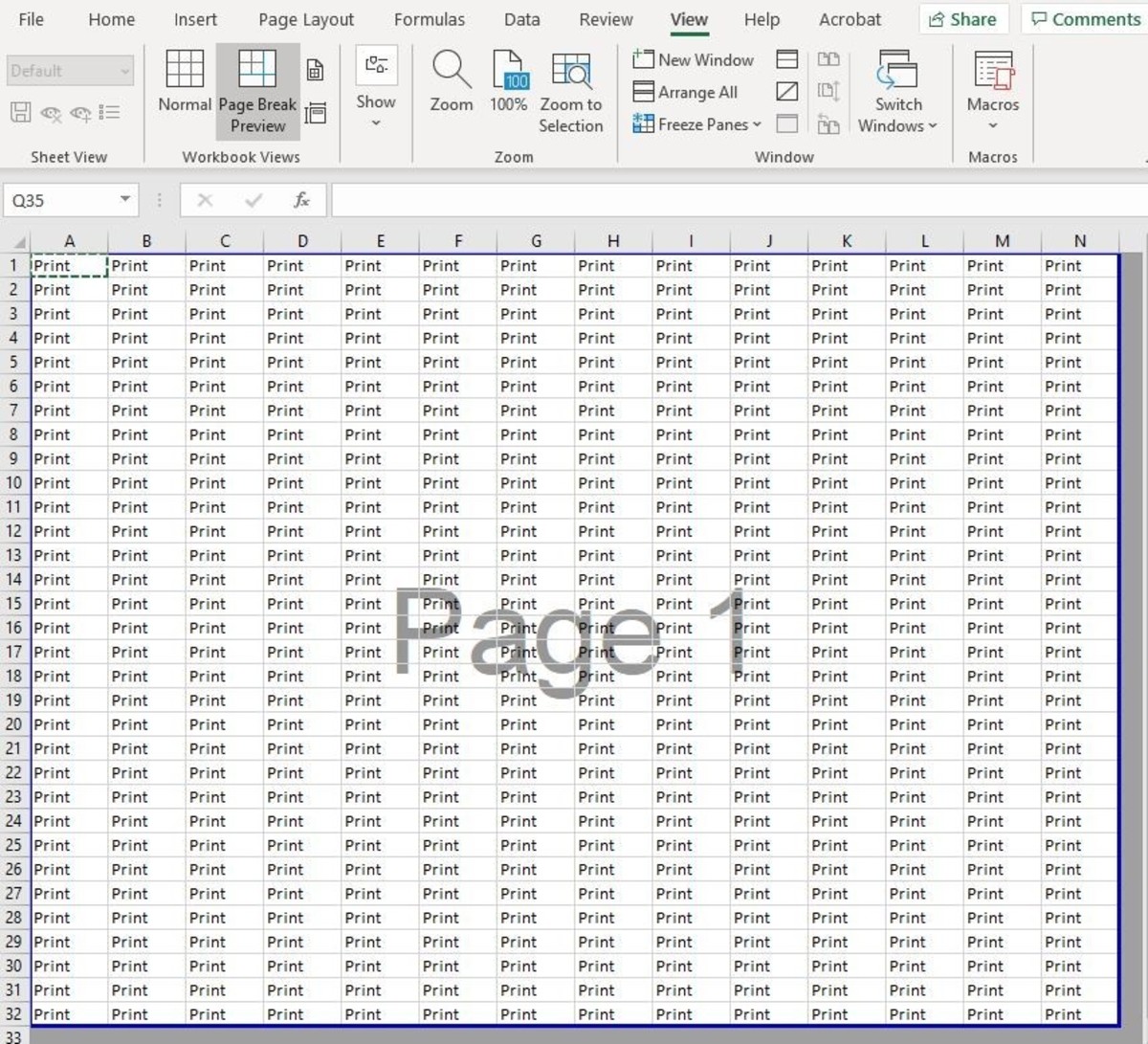 How to Fix Part or Full Excel Spreadsheet Page Not Printing