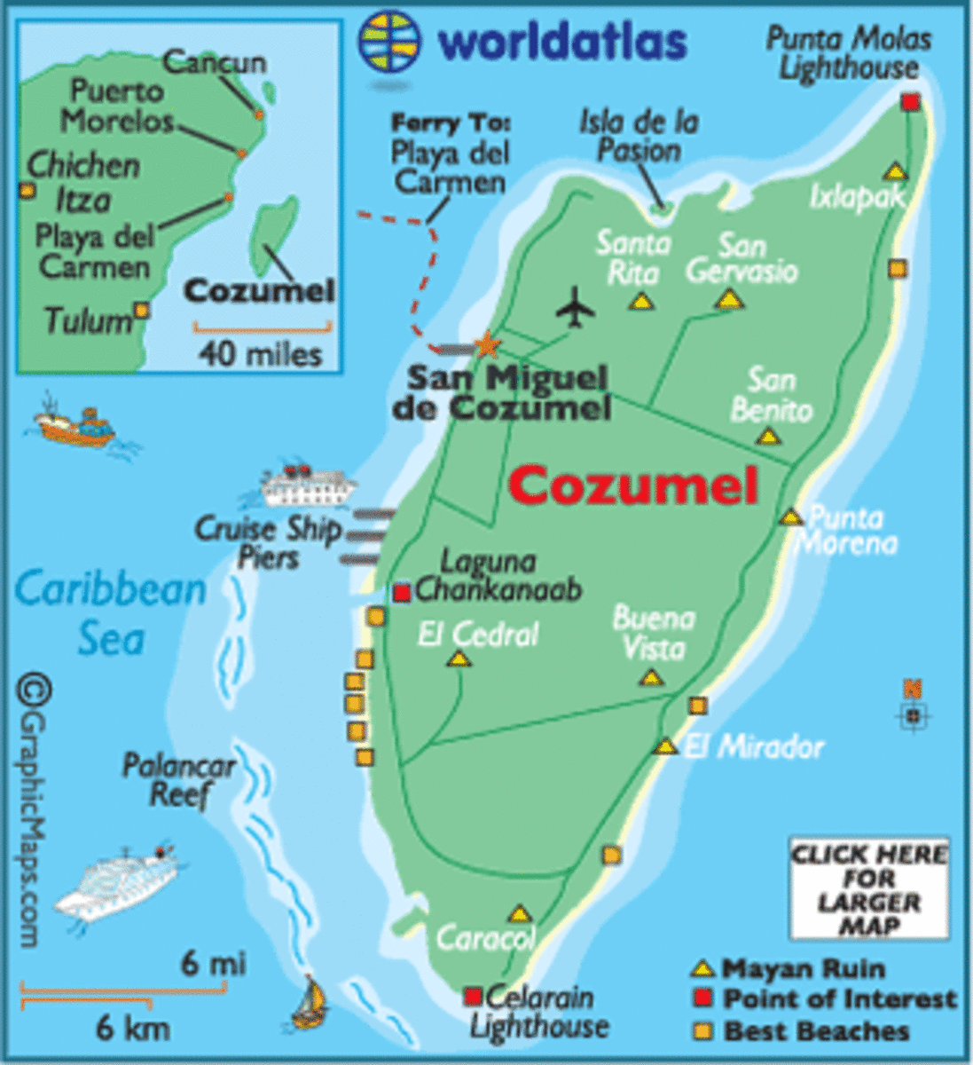 Cruise Port Destinations Review:  Cozumel, Mexico;  Isla Roatan, Mohagany Bay, Honduras;  Belize City, Belize;
