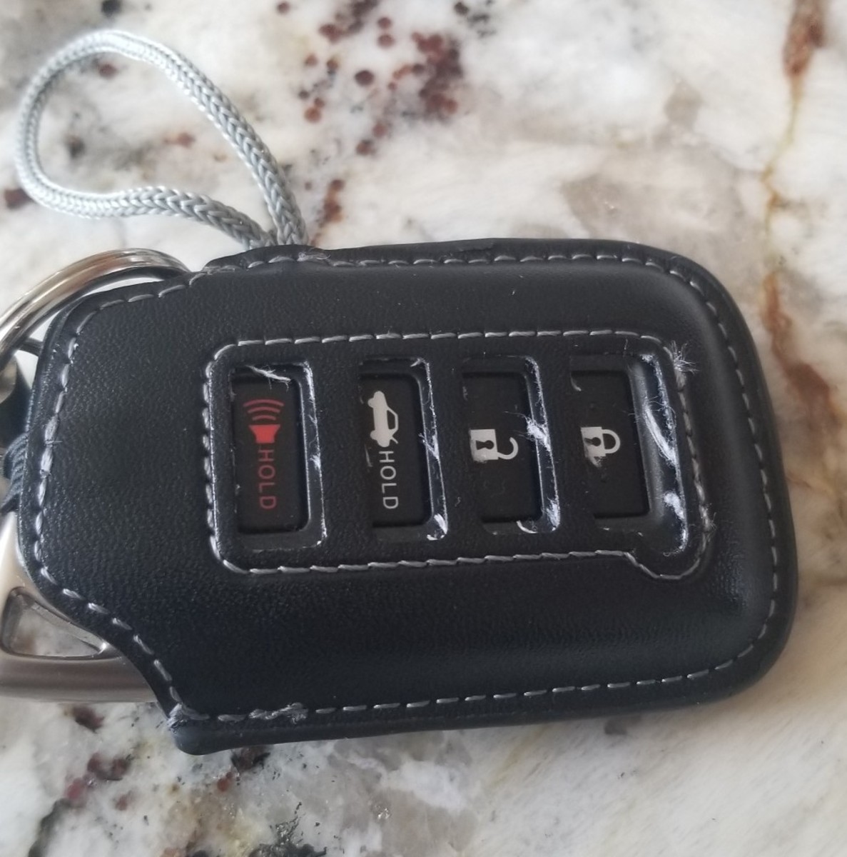 My key fob can generate noise with the click of a button.
