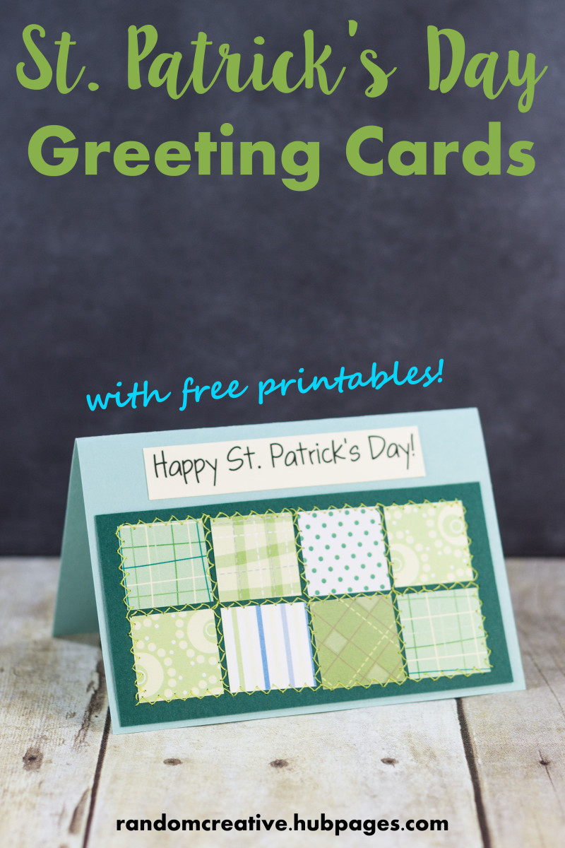 Making cards for St. Patrick's Day is simple and fun!